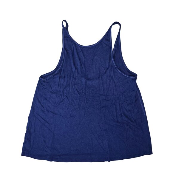 Lululemon Blue Relaxed Fit Tank Top Womens Size XL Cotton Blend - Picture 1 of 6